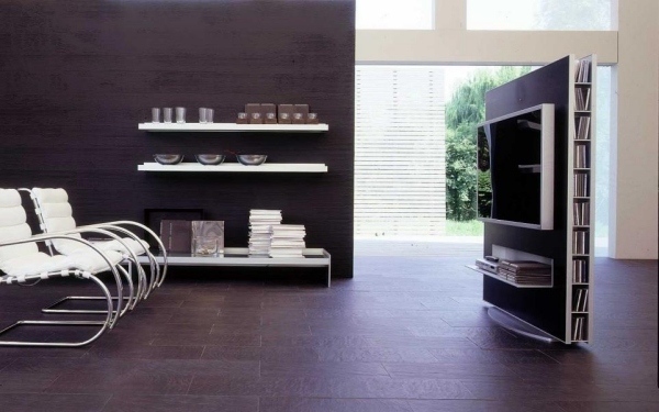 meuble-TV-idée-originale-salon-aménagement-chaises-pratiques