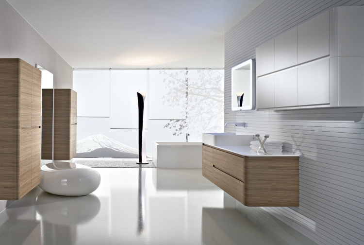 meubles-salle-bains-armoires-modules-blancs meubles salle de bains