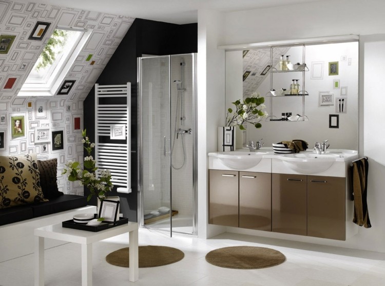 Les meubles salle de bains une migration inattendue Photos petite salle de bain moderne