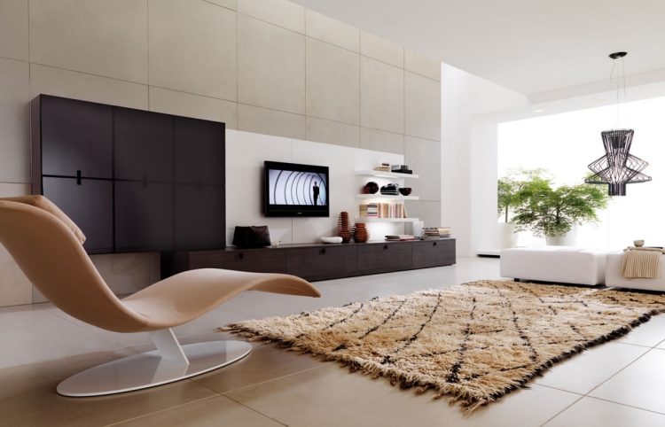meubles de salon minimaliste chaise-longue-design