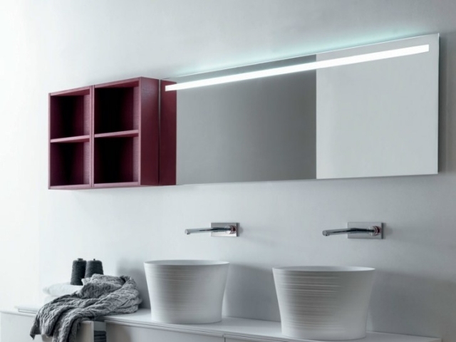 miroir salle de bains éclairage intégré Falper