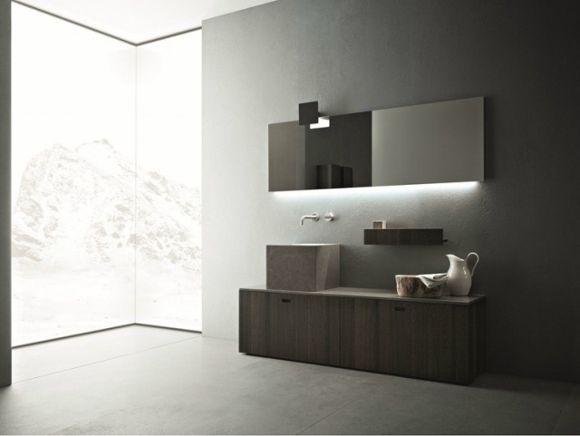 miroir salle bains lumineux design Craft Novello