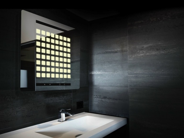 miroir salle de bains lumineux interactif LivingShapes Philips
