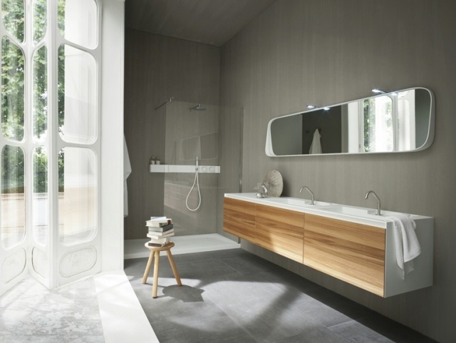 miroir salle de bains lumineux rangement Fonte Rexa Design