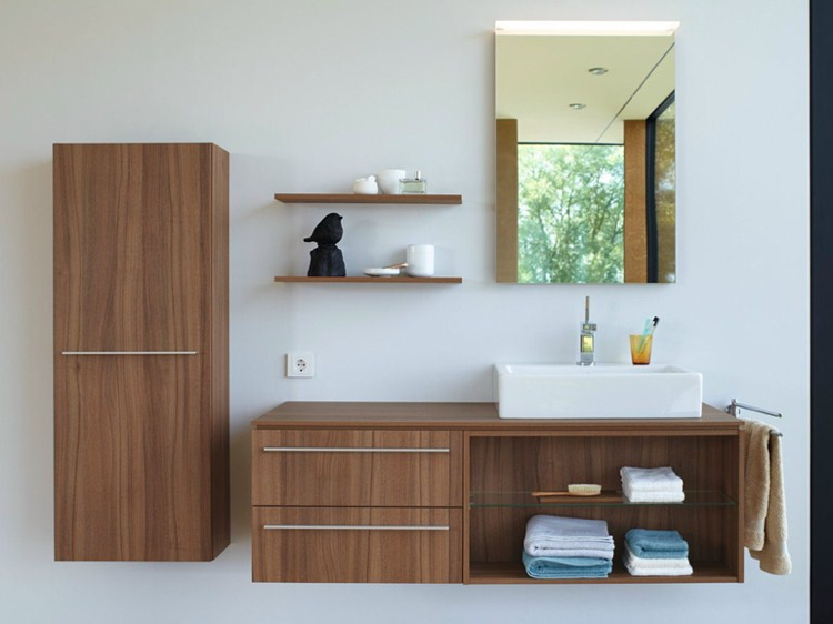 miroir salle de bains-mobilier-bois-massif- X-LARGE-DURAVIT