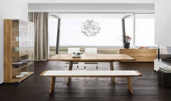 mobilier-salle-à-manger-table-rectangulaire-bois-banc
