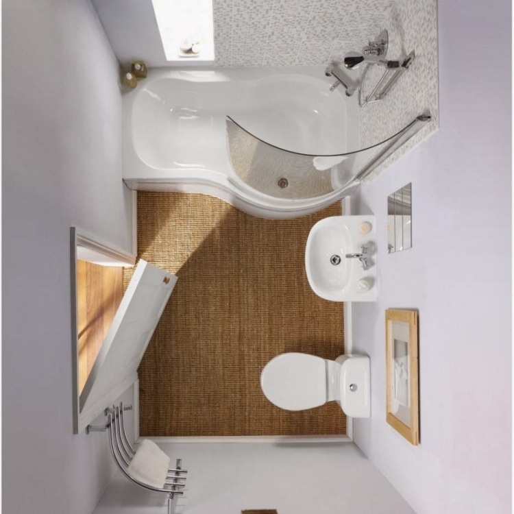 Petite salle de bain avec douche et baignoire – salle de bains ...
