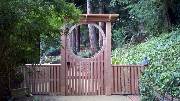 porte-jardin-bois-design-élégant-décorative porte de jardin