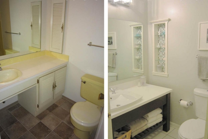 rénovation salle de bains idées-meuble-vasque-rangement
