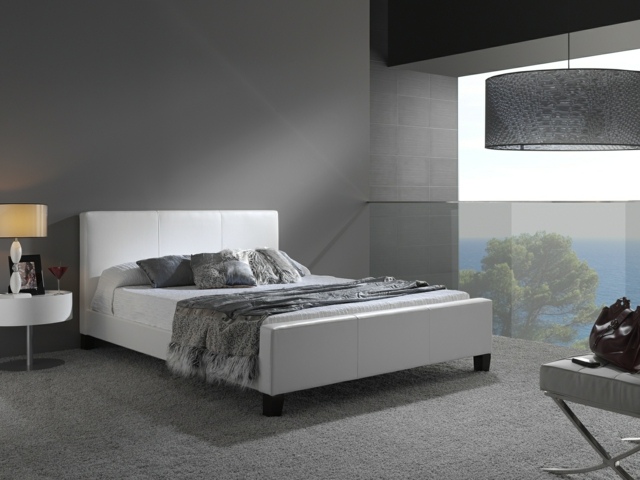 sommier-de-lit-chambre-coucher-idée-originale-couleur-blanche-couverture-lampe-nuit