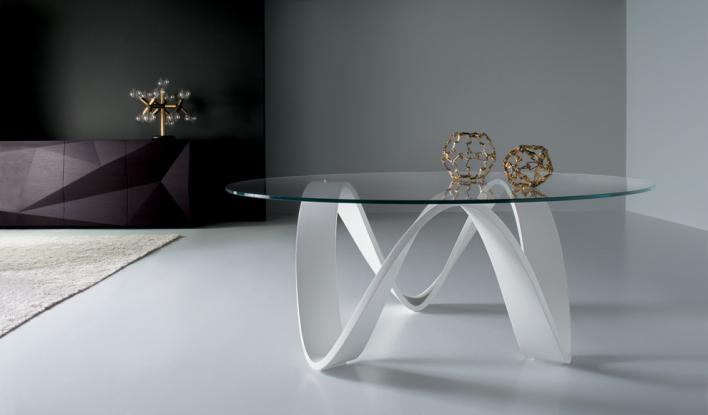 table-basse-verre-moderne-pieds-blancs table basse en verre