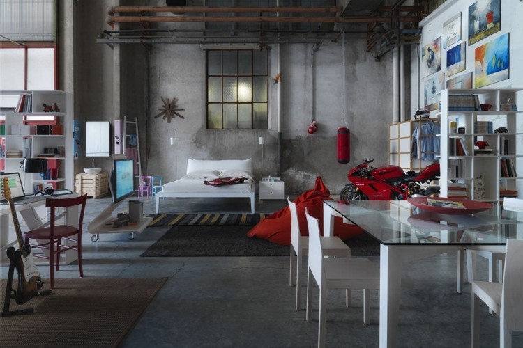 table-à-manger-Autoreggente-design-Patrizia-Bertolini-espace-interieur