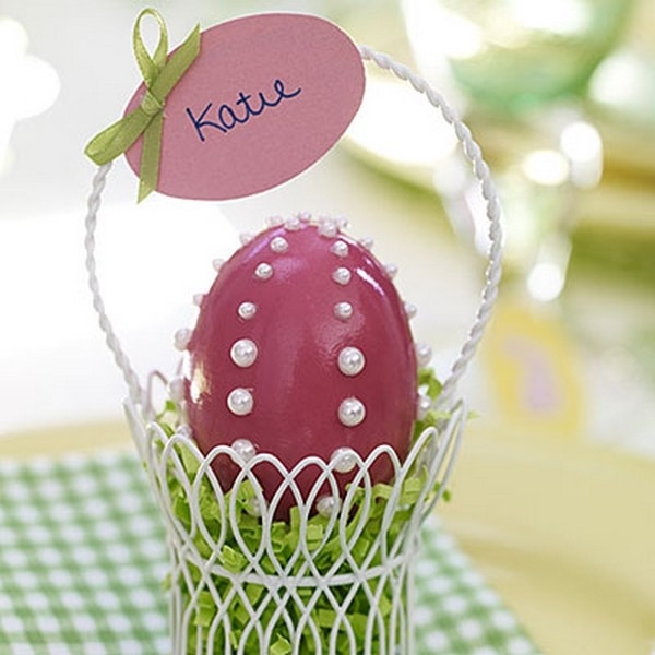 œuf de Pâques personnalise-decoration-corbeille