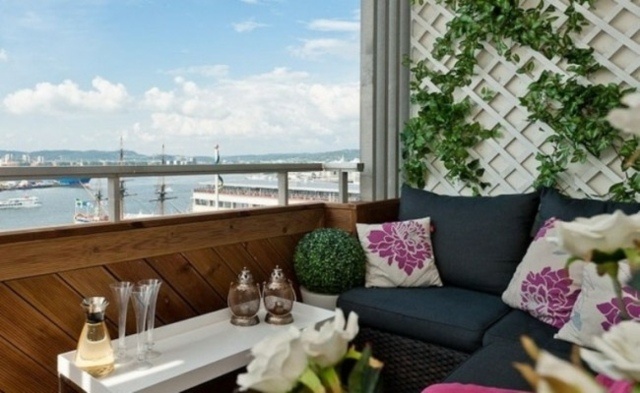 Aménagement balcon: 25 idées de parapets, meubles et déco! Aménagé décor Balcon