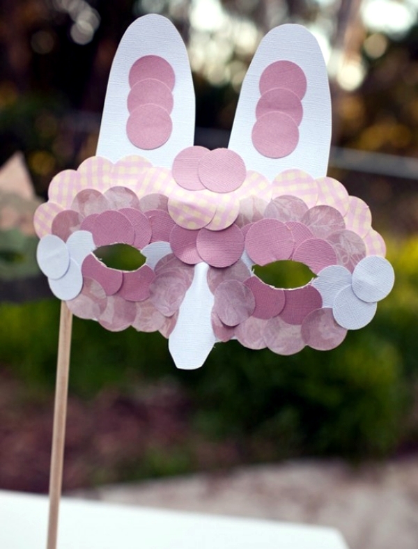 bricolage-Paques-masque-carton-lapin bricolage pour Pâques