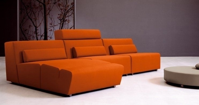 canapé de salon design orange ADN-Ramón-Esteve-Joquer