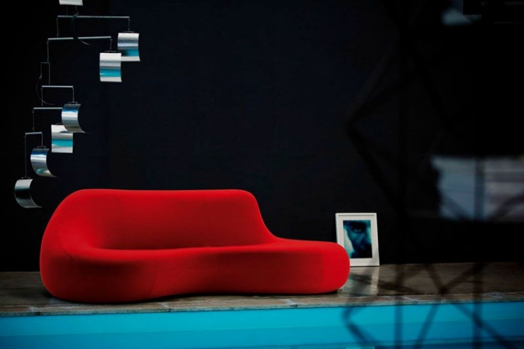 canapé de salon design rouge KOOCHY-Karim-Rashid-Zanotta
