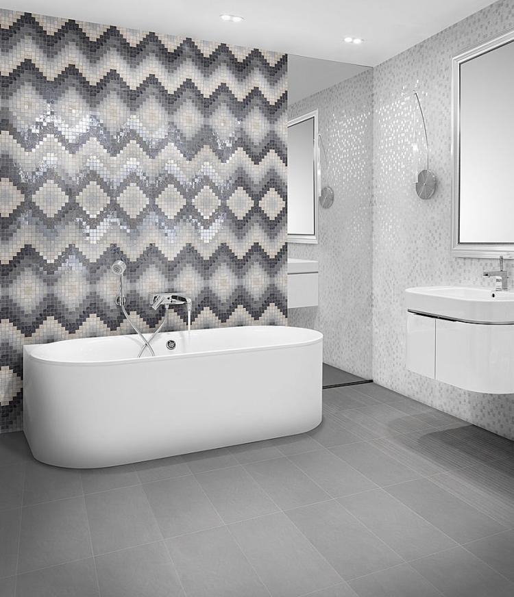 Carrelage mosaïque dans la salle de bains 30 idées modernes