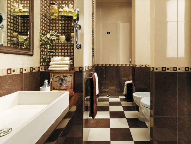 Carrelage de salle de bains original – 90 photos inspirantes