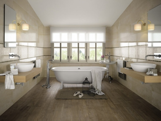 carrelage-salle-bain-sol-aspect-bois-murs-beige-clair
