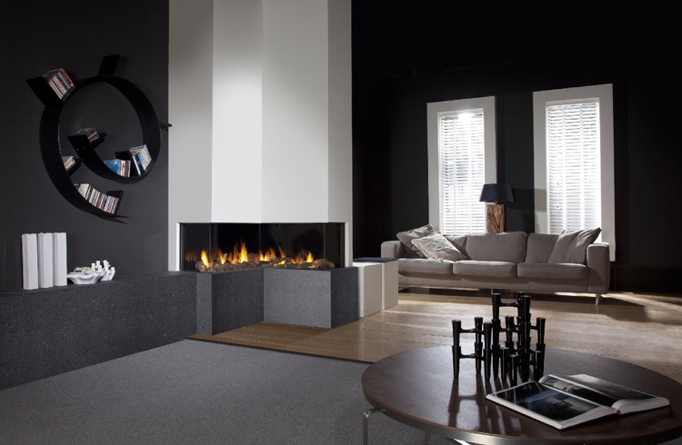 cheminée bio éthanol -moderne-salon