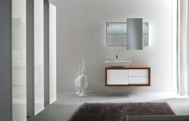 Meubles salle de bains modernes en 105 photos magnifiques! Meuble colonne double salle de bain