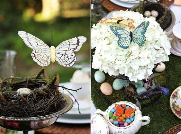 déco-table-Pâques-papillons-décoratifs-fleurs déco de table