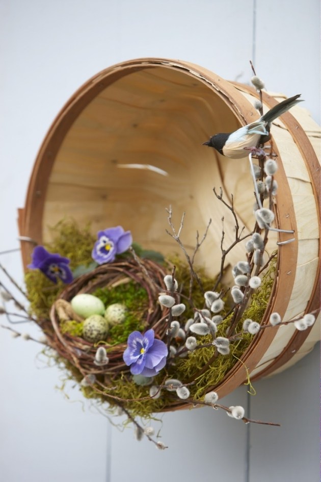 décoration-de-Pâques-idée-originale-oiseau-violette