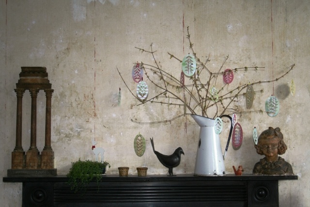 décoration-de-Pâques-theme-rustique-figurine-oiseau