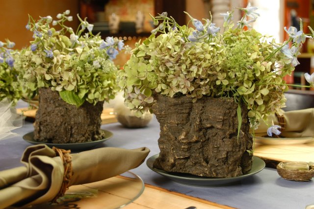 décoration de Paques theme-rustique-vases