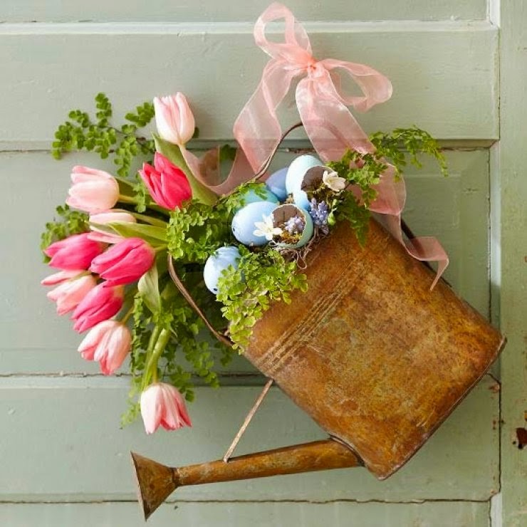 decoration-Paques-arrosoir-tulipes-ruban