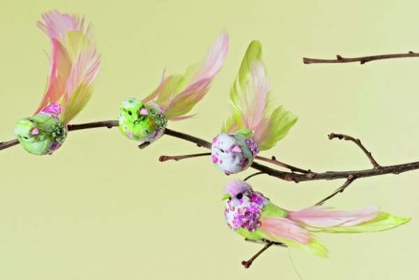 decoration-Paques-subtile-oiseaux-décoratifs décoration Pâques