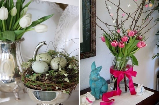 decoration-Paques-tulipes-oeufs-lapins décoration Pâques