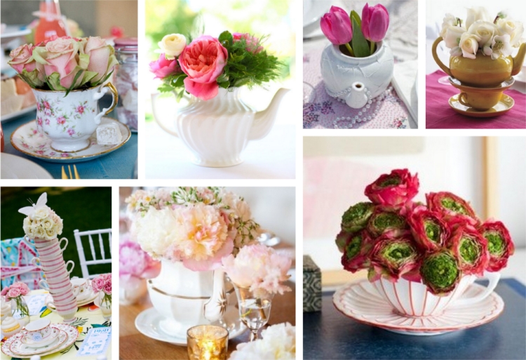 decoration-florale-Paques-tasses-café-fleurs décoration florale