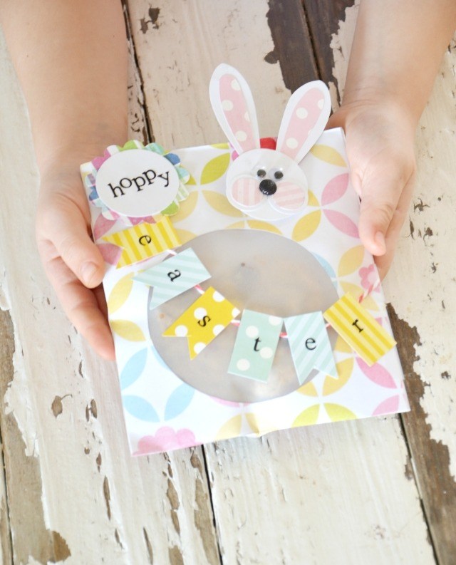 décoration-de-Pâques-carte-voeux-DIY-lapin