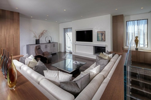 décoration et design salon-moderne-grand-canapé-angle