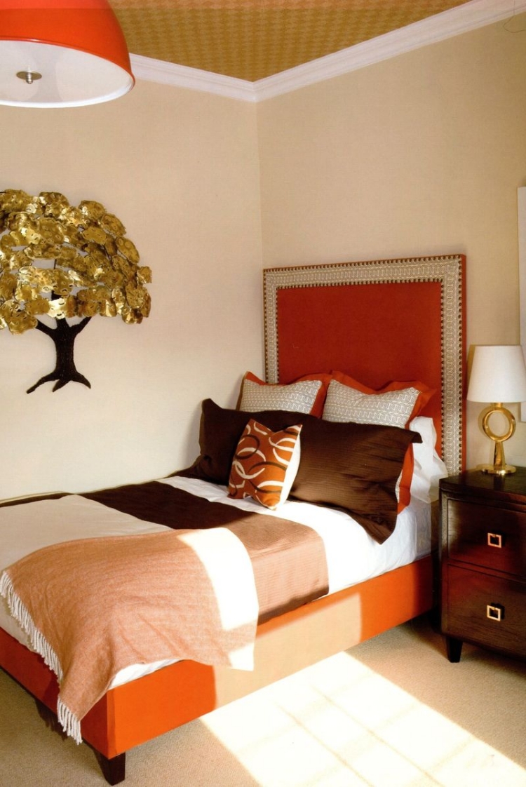 feng-shui-chambre-couleurs-terre-arbre-meuble-bois feng shui chambre
