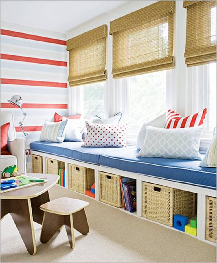 idées-déco-chambre rangement pour enfant paniers