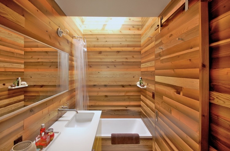 idées-déco-salle-bains-accents-bois-revetement-mural-lavabo