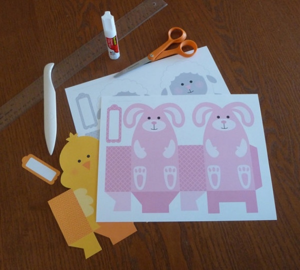 lapin-de-Pâques-DIY-idée-originale-cartes-voeux-poussins