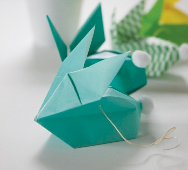 lapins-origami-gonflables-joyeuses-Pâques-enfants