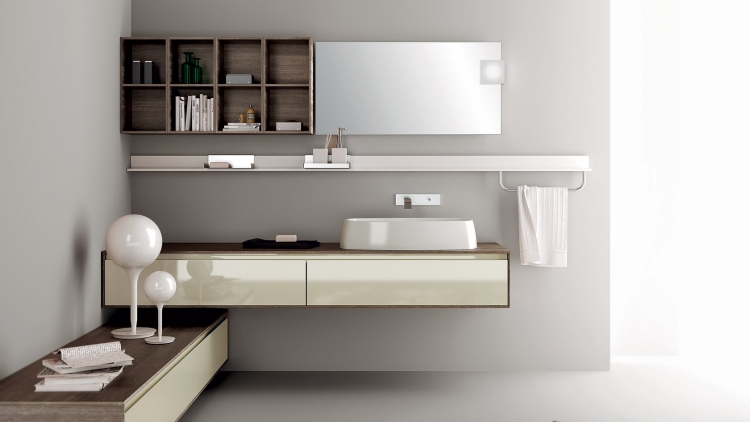 meuble-salle-bain-Scavolini-blanc-bois-lampes meuble salle de bain