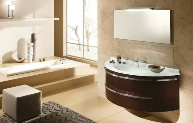 meuble-sous-lavabo-arrondi-miroir-rectangulaire