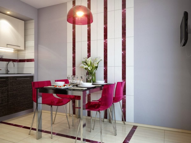 meubles-salle-à-manger-coin-repas-chaises-rouge-table-rectangulaire