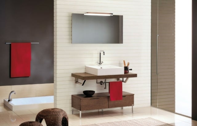 meubles-salle-bains-aspect-bois-miroir-rectangulaire