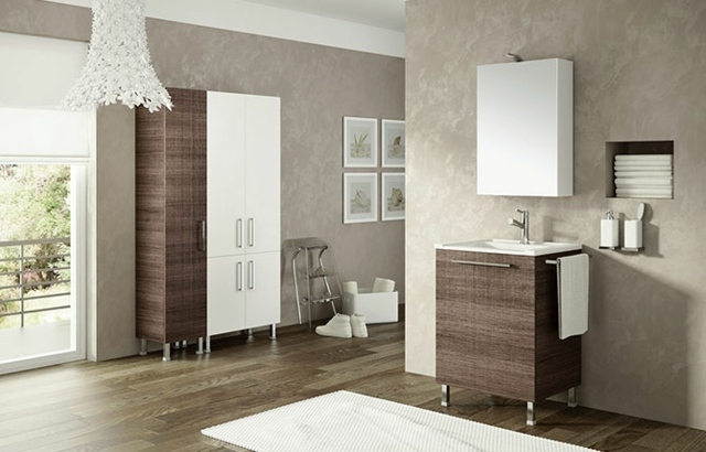 meubles salle de bains sur pieds-texture-bois-blanc