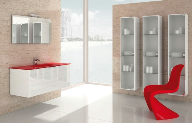 meubles-salle-bains-suspendus-modernes-blanc-rouge