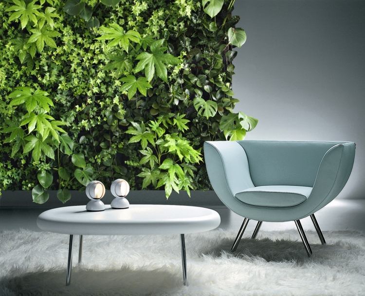 mur végétal intérieur jardin vertical design moderne