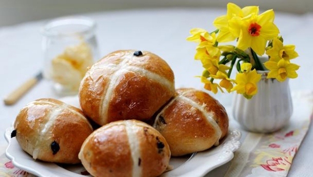 recette de Pâques petits gâteaux anglais raisins