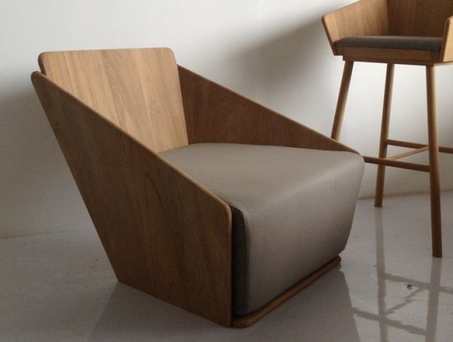 salon-design fauteuil unique bois-ORIGAMI-Deesawat-Industries